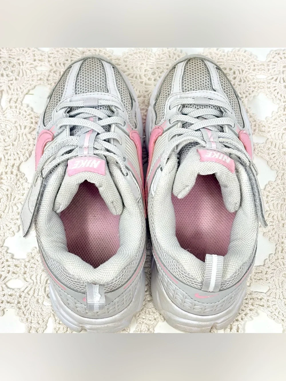 Nike Girl's Pink White Vomero 5 HF6999-012 Mesh Athletic Sneakers Shoes Size 1Y